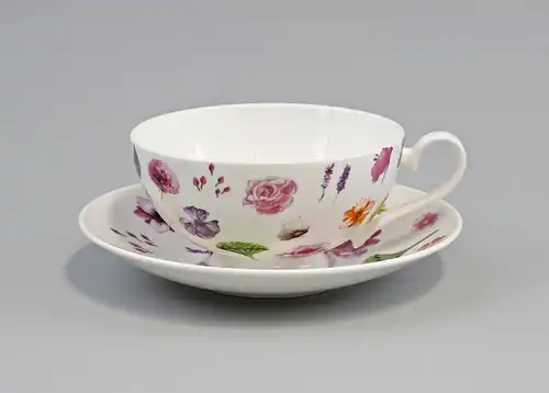 PorzellanTee-Tasse mit Untertasse Dekor "Blütenregen" Jameson&Tailor 9952328