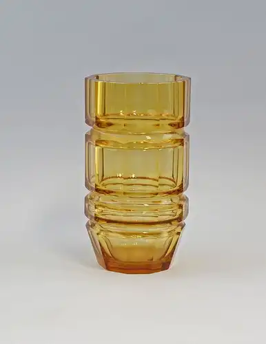 7935054 Glas Vase um 1920 Art déco geschliffen