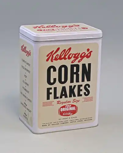 74055 Vintage Vorratsdose L Kellogg`s Corn Flakes Retro Package H20cm