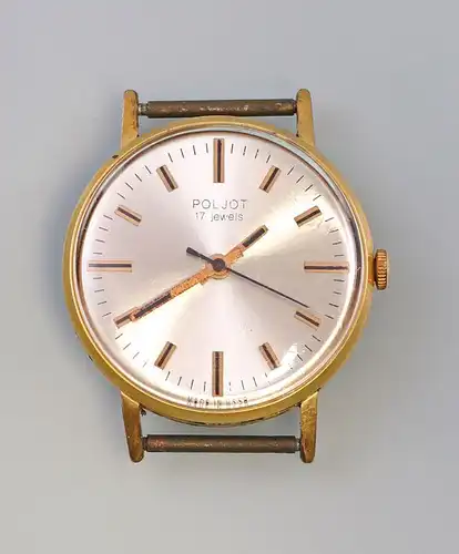 8220019 Vergoldete Armbanduhr Poljot Vintage Handaufzug
