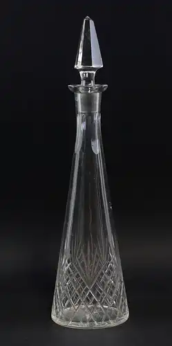 8235059 Handgeschliffene Karaffe Glas Kristall um 1930