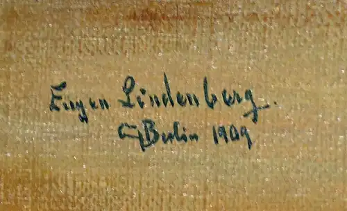 8260052 Öl-Gemälde sign. Eugen Lindenberg Früchte-Stillleben 1909 Melonen