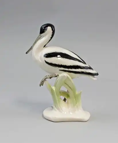 9941667# Porzellan Figur Säbelschnäbler Vogel H16cm