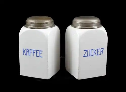 99845056 Paar Keramik Vorrats-Dosen Zucker Kaffee Modell Alex