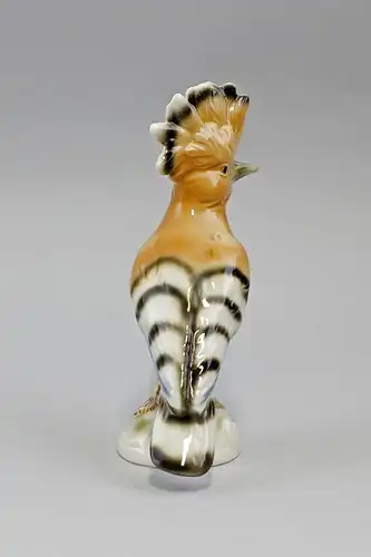 Porzellan Figur Wagner & Apel Vogel Wiedehopf H11cm 