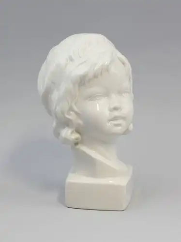 Porzellan Figur Kinder-Büste Mädchen-Kopf Wagner&Apel H18cm 9942268