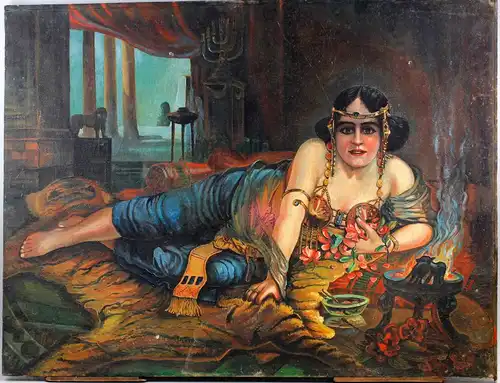 Öl-Gemälde signiert Raffay Orientalische Tänzerin Exotika 1920er  99860176