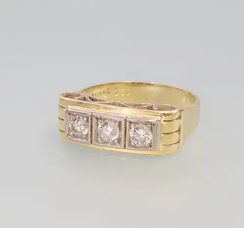 8325016 750er Gold Brillant-Ring Art deco alt