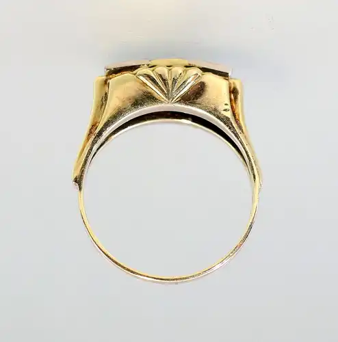 8325038 585er Gold Amethyst Brillant Ring Art deco