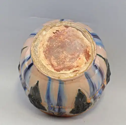 8345004 Keramik Cachepot Übertopf Jugendstil um 1905 Laufglasur
