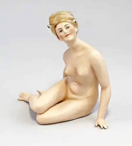 8340208 Bathing Beauty Puppe Goebel um 1910/20 Akt einer sitzenden Dame