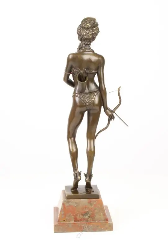 Bronze Skulptur Diana Göttin der Jagd Figur neu erotisch 99937623-dss 1