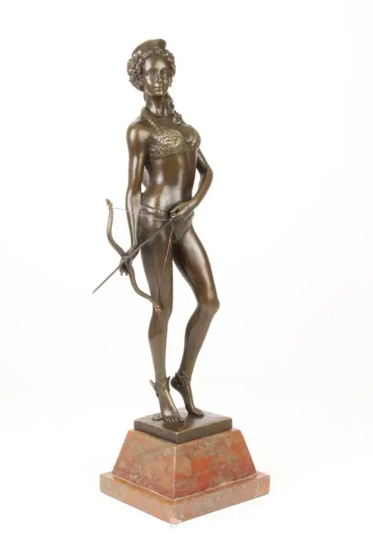 Bronze Skulptur Diana Göttin der Jagd Figur neu erotisch 99937623-dss 2
