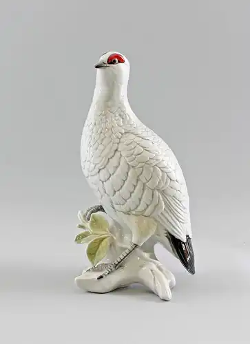 # Porzellan Figur Ens Schneehuhn Vogel H 29 cm