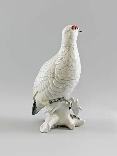 # Porzellan Figur Ens Schneehuhn Vogel H 29 cm
