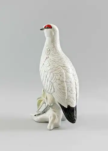 # Porzellan Figur Ens Schneehuhn Vogel H 29 cm