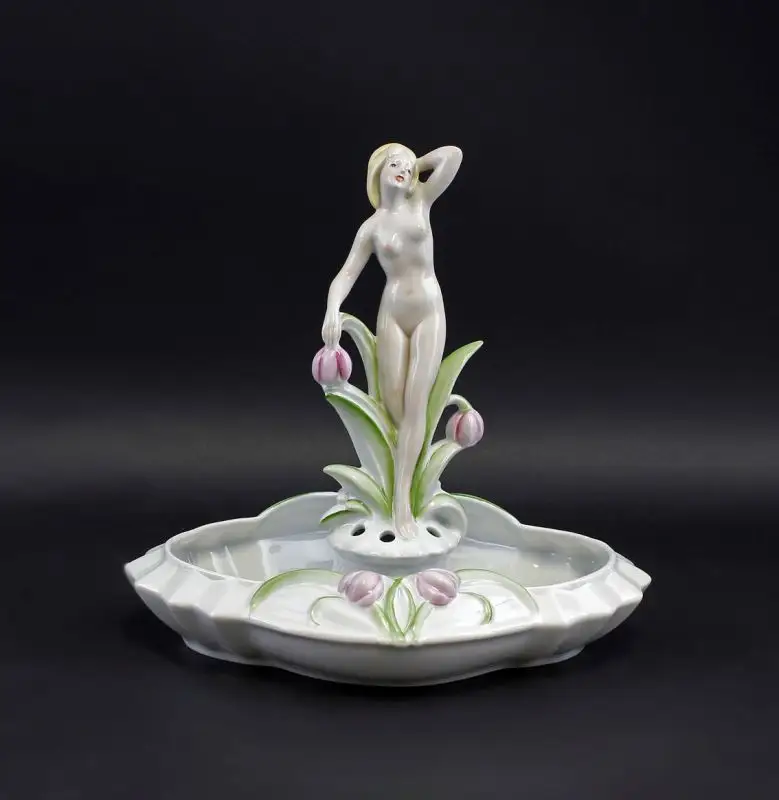 Porcelain Planter Bowl Naked Beauty In The Open Lindner Bavaria 9986021 0