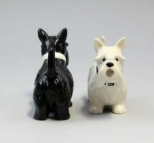 9976031 Salz/Pfeffer Streuer Scottish Terrier Hund Keramik H8cm