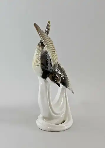 Porzellan Figur Vogel Fliegender Alpensegler Ens 29x20cm 9997676