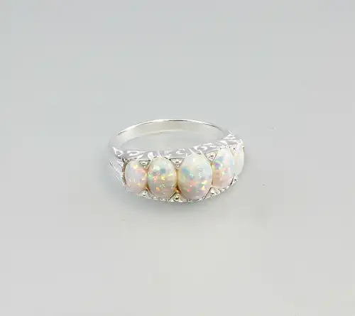 9907147 925er Silber Ring mit Opal Gr. 54
