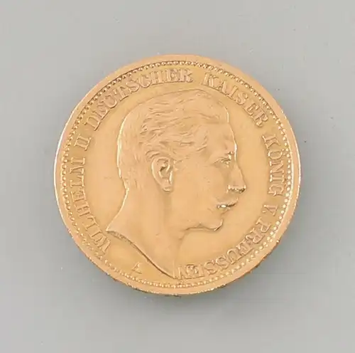 8408006 Goldmünze 20 Mark Deutsches Reich Preussen 1908