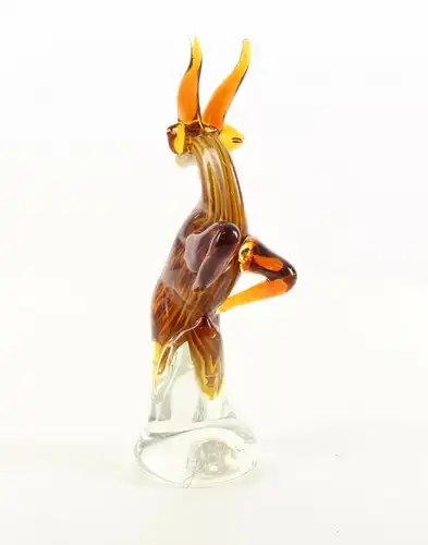 9973552-dss Glas Figur Murano Stil Gazelle 25x8x13cm neu