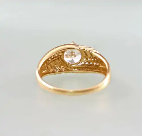 8425075 585er GG Gold Ring Zirkonia Gr.66