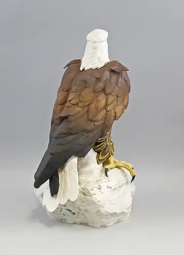 9941474 Vogel Porzellan Figur Großer Weißkopfseeadler Ens H45cm