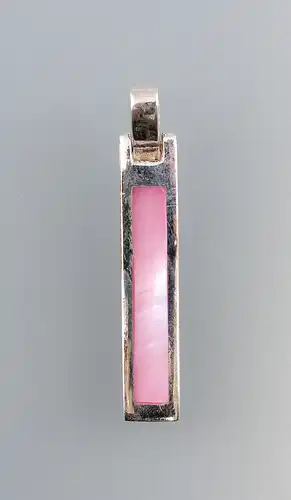 9925780 925er Silber Anhänger Perlmutt rosa 1x5cm