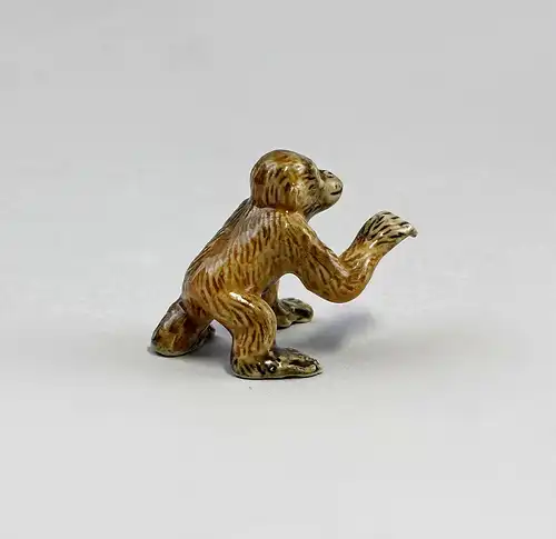 9982084 Miniatur Porzellan Figur Orang Utan Baby 3,5x3cm