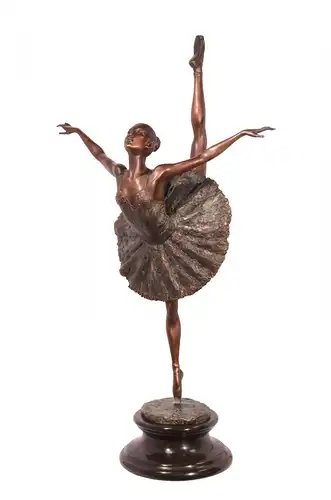 99937663-dss Bronze Skulptur Ballett Tänzerin Ballerina 36x21x66cm