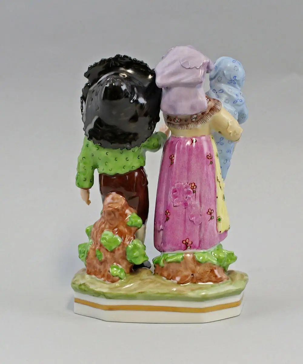 9959521 Porzellan Figur Kinder-Gruppe Geschwister Ernst Bohne 12x8x18cm 2