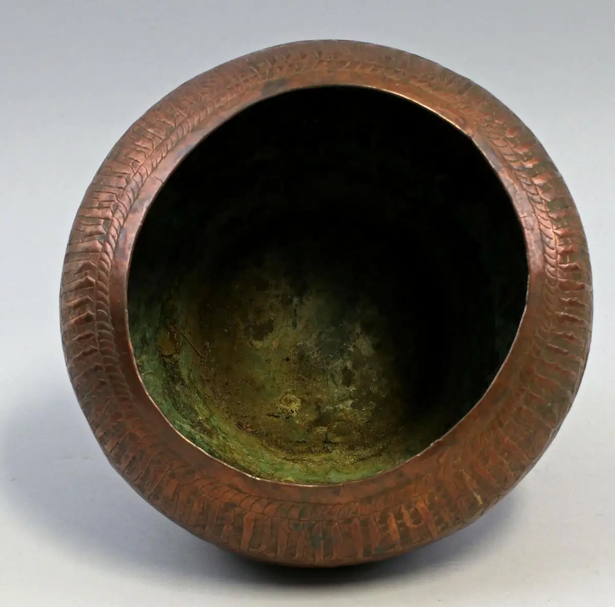 99833198  Vase Übertopf Blumentopf Vorderasien Orient Kupfer/Messing antik 4