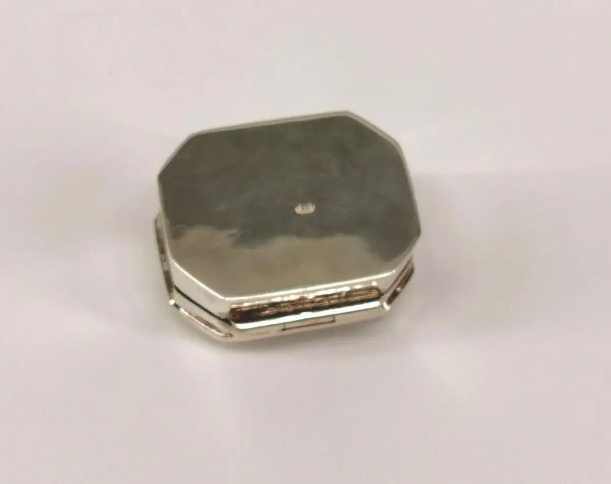 9927840 925er Silber Pillendose Döschen glatt achteckig 2