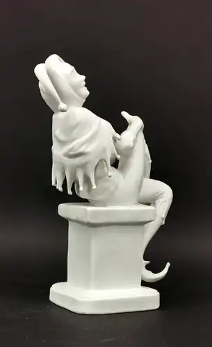  Porzellan Figur Harlekin Narr Gräfenthal 9x11x18cm