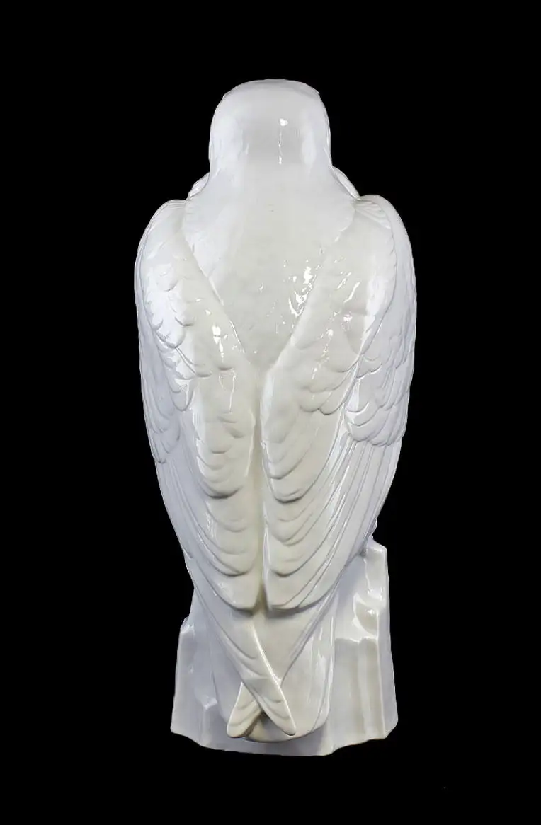 9941864 Porzellan Figur RIESIGER Adler ENS weiß H47cm 3