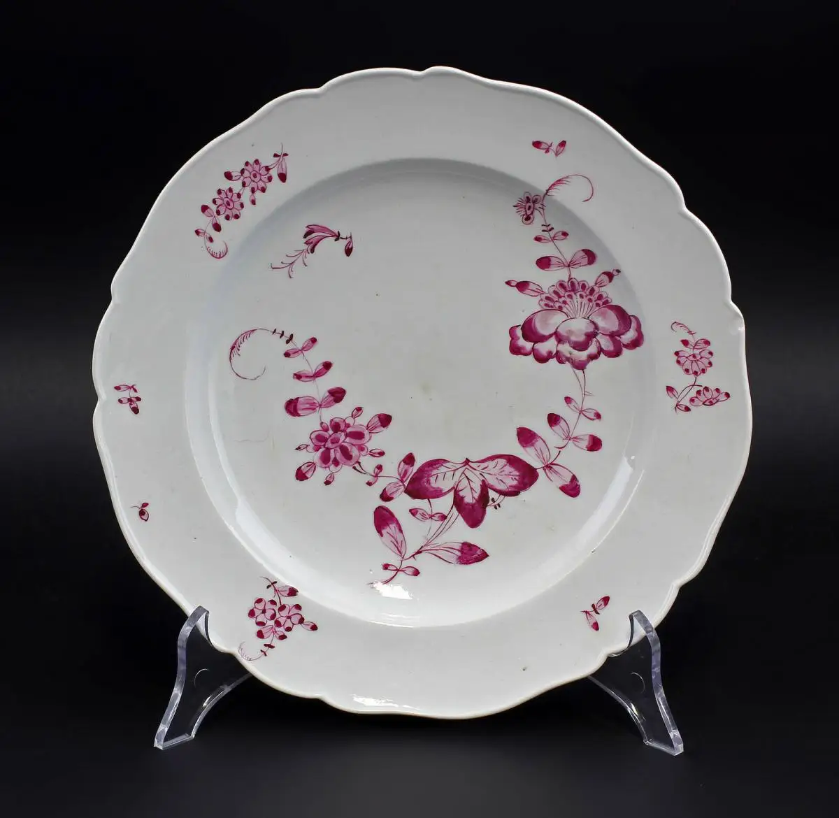 99840183 Porzellan Teller Meissen Marcolini Schwerter 1774-1814 indisch Purpur 0