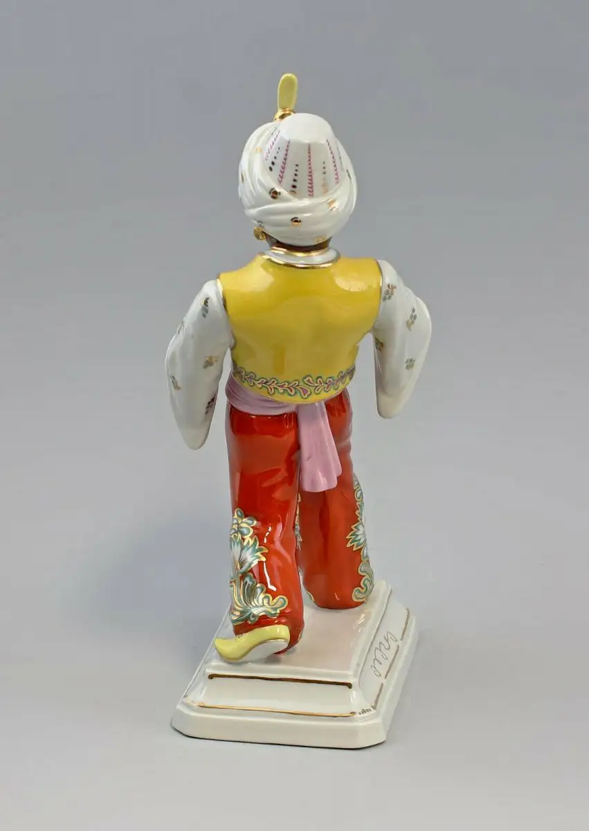 8440004 Porzellan Figur Mohr Obst Schale rot/gelb Kämmer Volkstedt Schlesinger 3