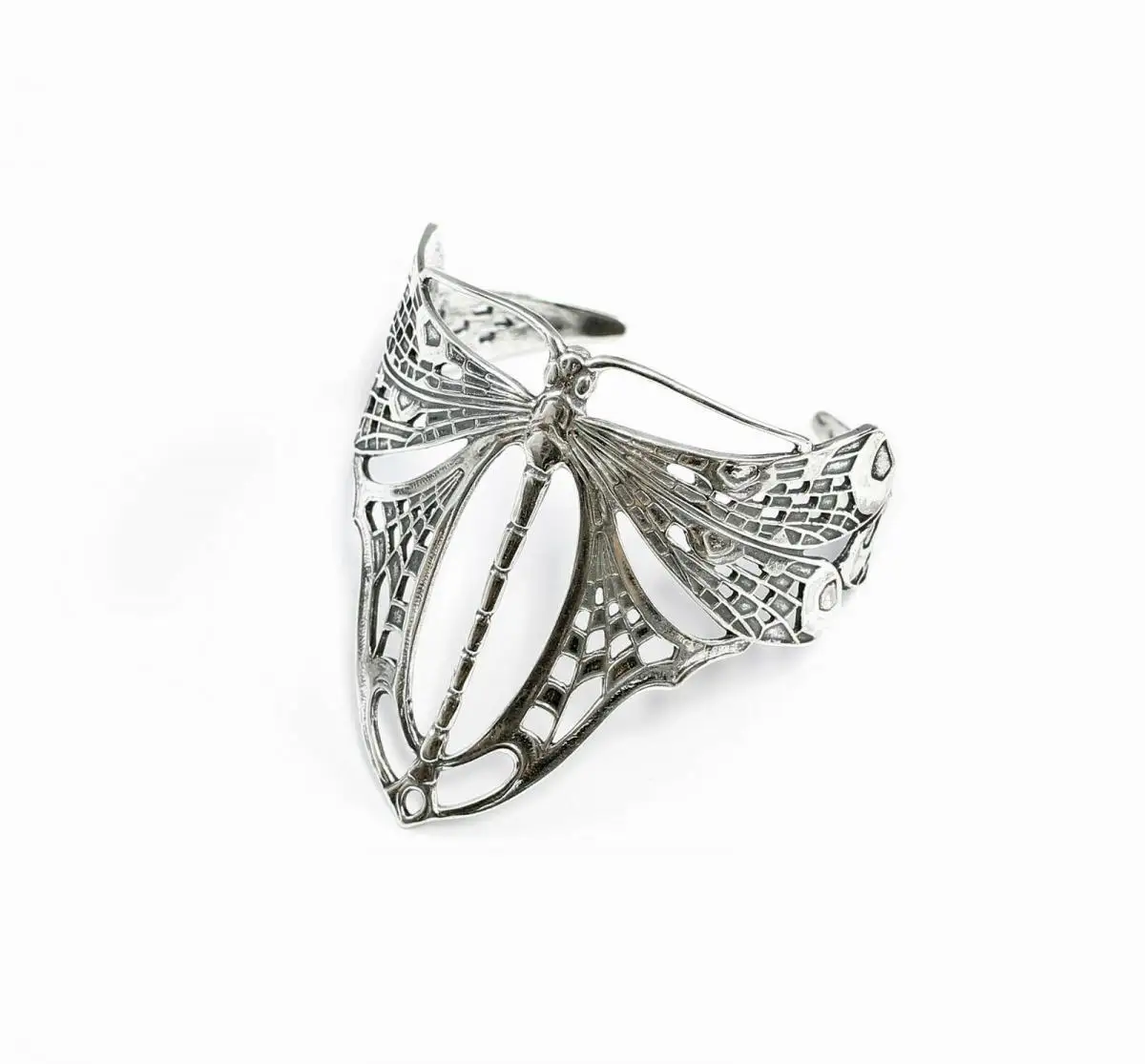 9901001 925er Silber Jugendstil Armreif Armspange Libelle 0