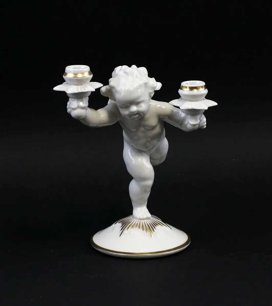 8340161 Tutter Kerzenleuchter Putto Hutschenreuther H17cm 0