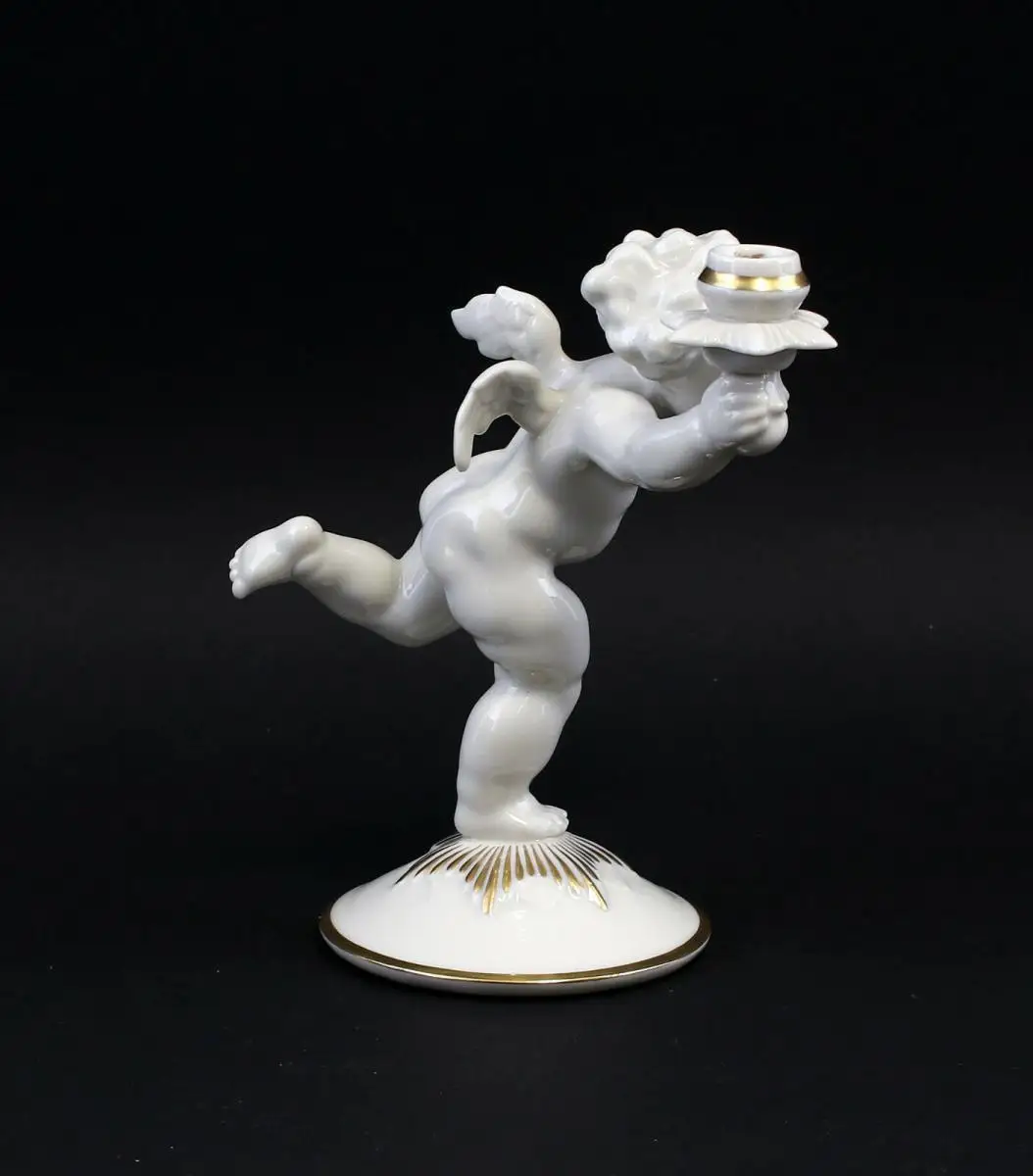 8340161 Tutter Kerzenleuchter Putto Hutschenreuther H17cm 2