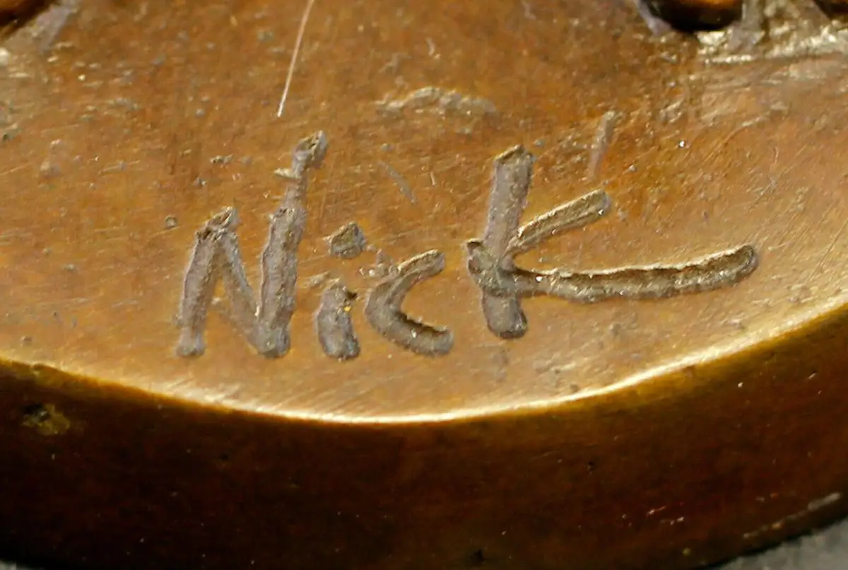 9937821-dss Bronze Skulptur Nick männlicher Akt erotisch H33cm 5