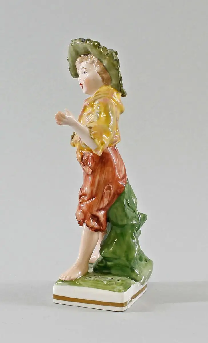 9997045 Porzellan Figur Bettler Zigeuner-Junge John Ernst Bohne H14cm 1