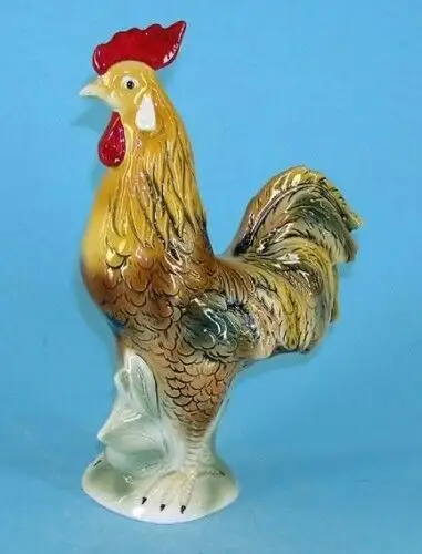 9942141 Porzellan Figur Huhn Wagner & Apel Hahn 