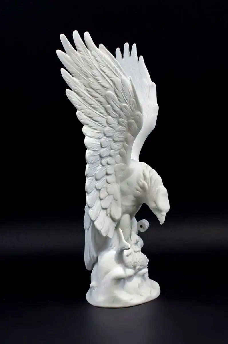 9942547-ds Porzellan Figur Vogel Adler Seeadler Wagner&Apel 20x13x31cm 1