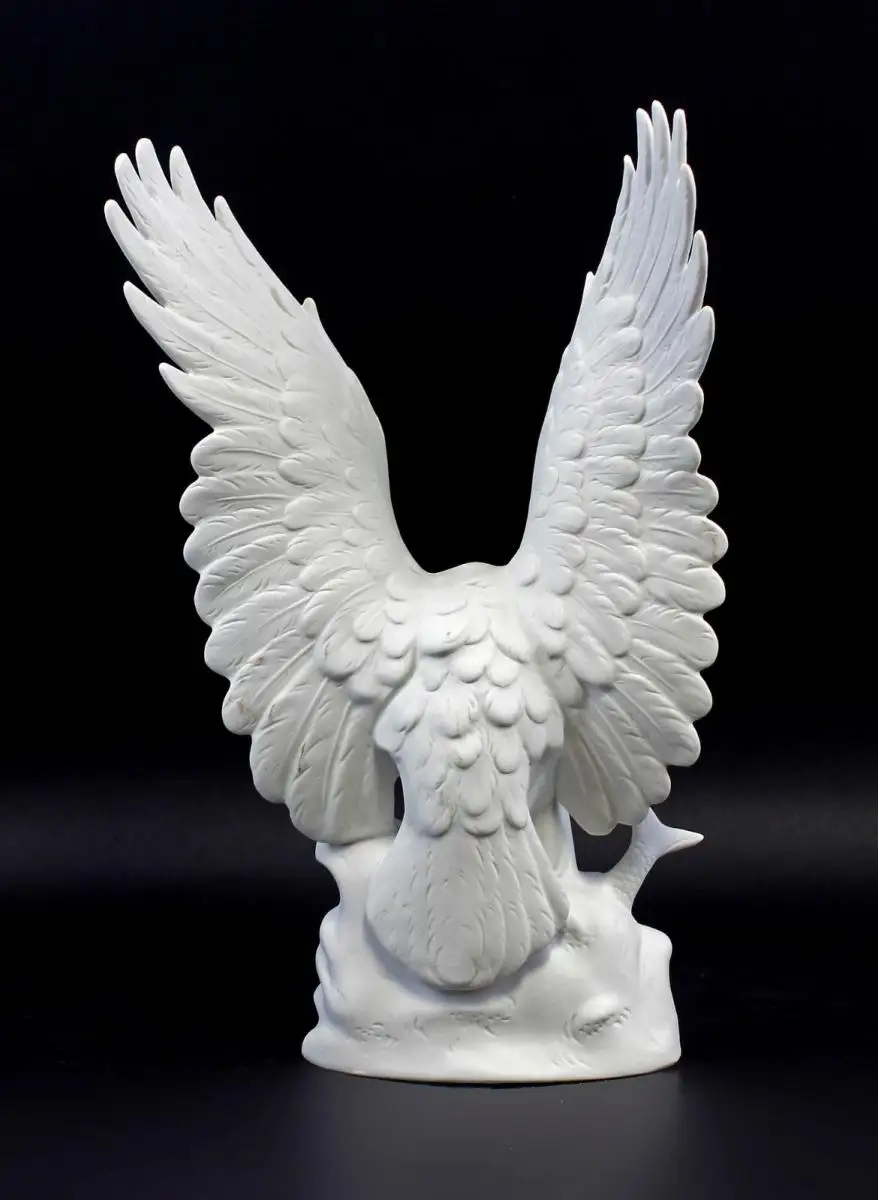9942547-ds Porzellan Figur Vogel Adler Seeadler Wagner&Apel 20x13x31cm 2