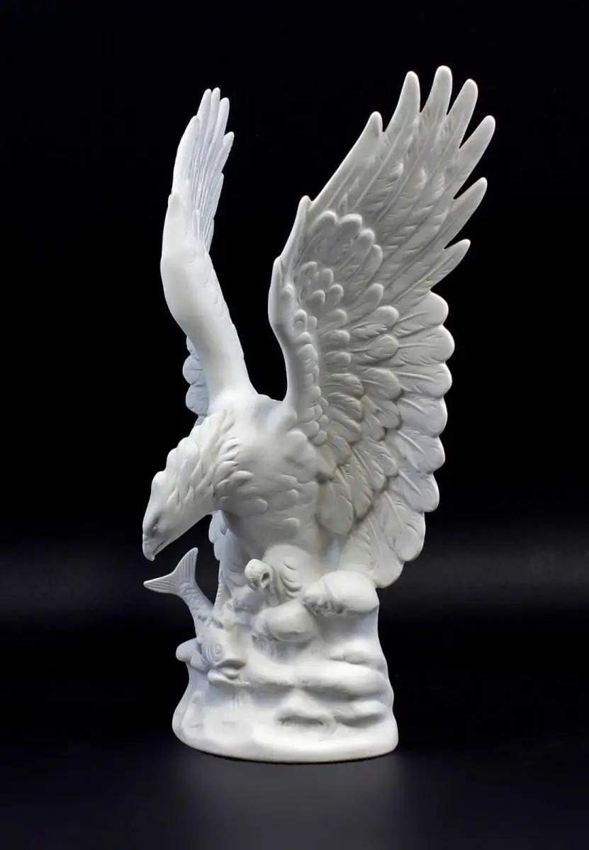 9942547-ds Porzellan Figur Vogel Adler Seeadler Wagner&Apel 20x13x31cm 3