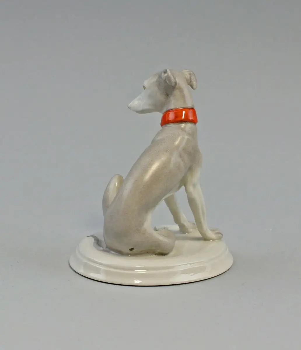 9944413-ds Porzellan Figur Windhund handbemalt  Kämmer H11cm 2