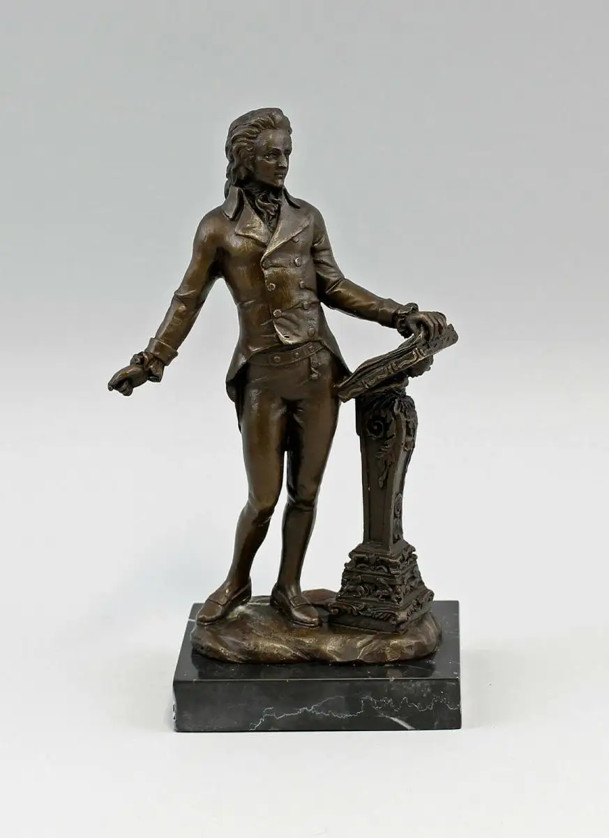 9973048 Skulptur Bronze Figur Mozart Musiker 0