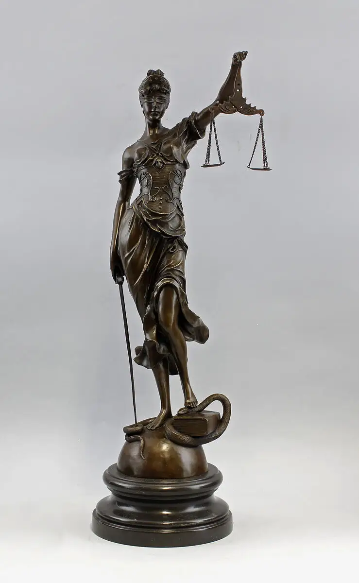 9937719-dss Bronze Figur der Justitia Mayer NEU H65 cm 0